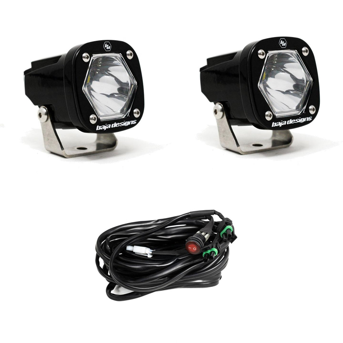 Baja Designs S1 Pair Amber Wide Cornering LED 387815