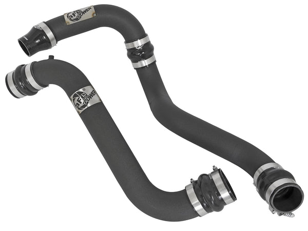 aFe Power GM Diesel Trucks 11-16 V8-6.6L td Lml BladeRunner 3 In Aluminum Hot and Cold Charge Pipe Kit Black | 46-20114-B