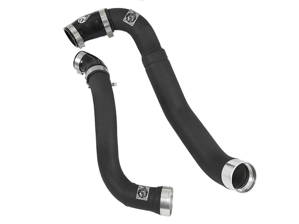 aFe Power Ford F-150 18-19 V6-3.0L td BladeRunner 3-12 IN to 3 IN Aluminum Cold Charge Pipe Black 46-20364-B