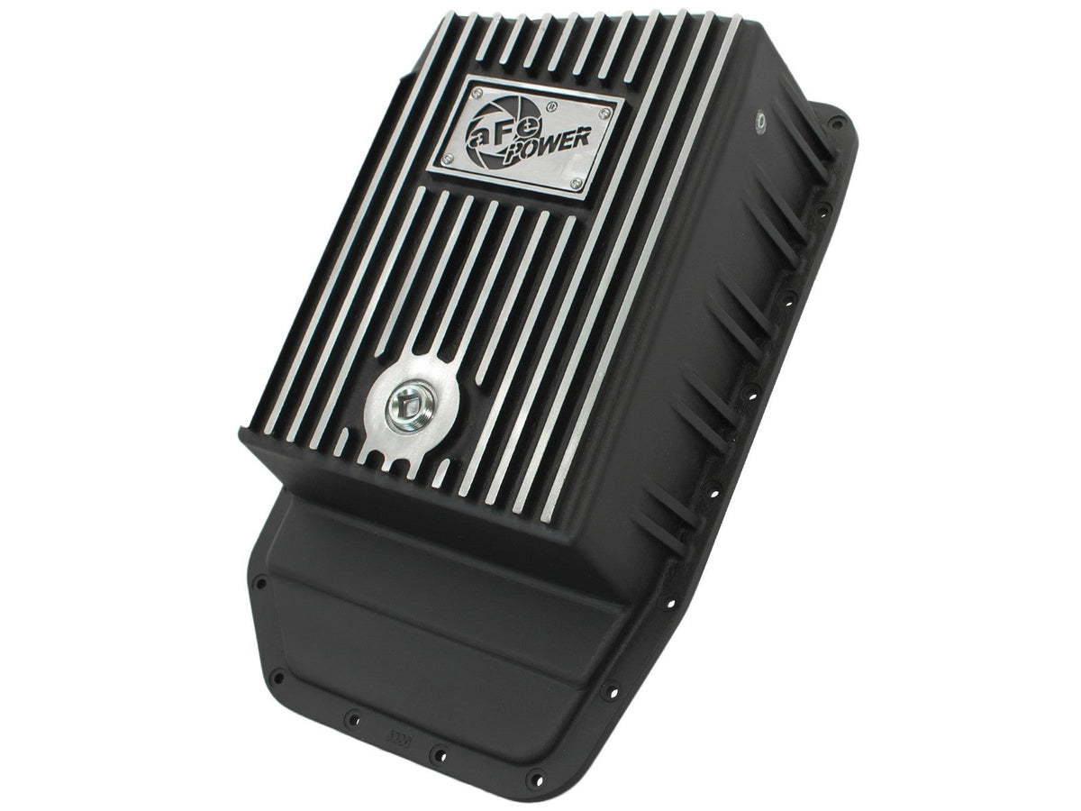 aFe Power Ford F-150 Trucks 09-20 6R80 Transmission Pro Series Transmission Pan Black w Machined Fins 46-70172