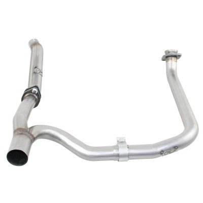aFe Power Jeep Wrangler JK 12-18 V6-3.6L Twisted Steel 2 IN-2-12 In Aluminized Steel Loop-Delete Downpipe Y-Pipe | 48-06210