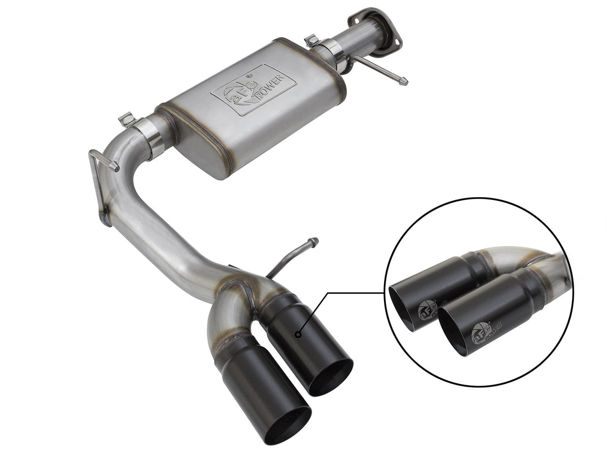 aFe Power GM ColoradoCanyon 17-22 V6-3.6L Mach Force-Xp 3 In 409 Stainless Steel Cat-Back Exhaust System w Black Tip | 49-44096-B
