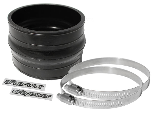 aFe Power 4-14 In ID x 3 In L Straight Coupler w Hump - Black Magnum Force Cold Air Intake System Replacement Coupling Kit | 59-00001