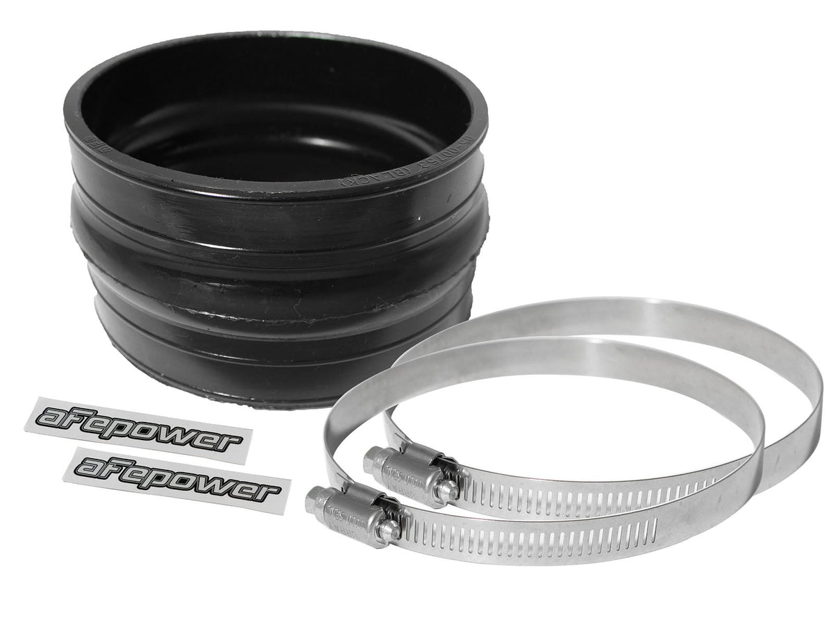 aFe Power 4-34 In ID x 3 In L Straight Coupler w Hump - Black Magnum Force Cold Air Intake System Spare Parts Kit | 59-00004
