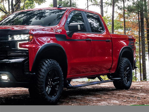 AMP Research AMP 2019 2021 CHEVROLET SILVERADO 1500 BLACK POWERSTEP PLUG  PLAY 76254-01A