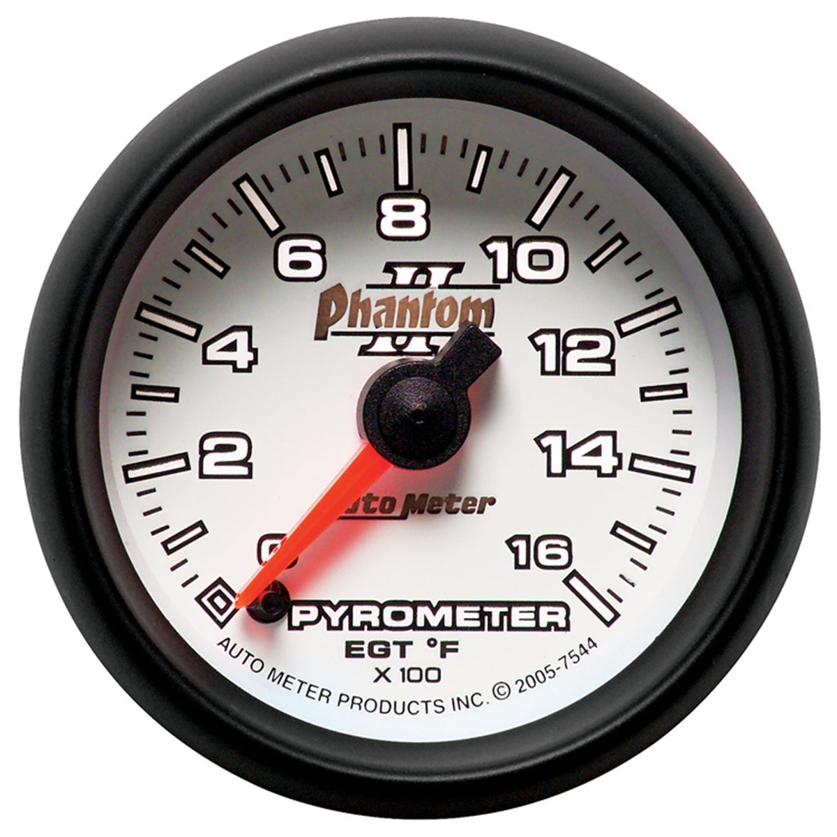 Autometer GAUGE PYROMETER (EGT) 2 1/16 IN 1600degree F DIGITAL STEPPER MOTOR PHANTOM II | 7544