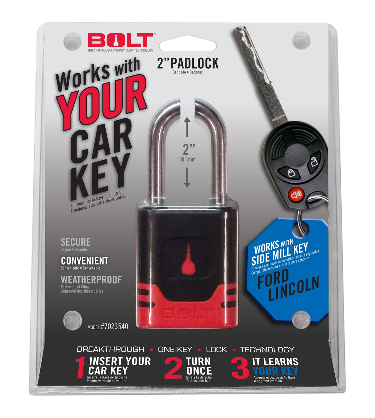 Bolt BOLT PADLOCK FORD SIDE CUT 7023540 | 7023540
