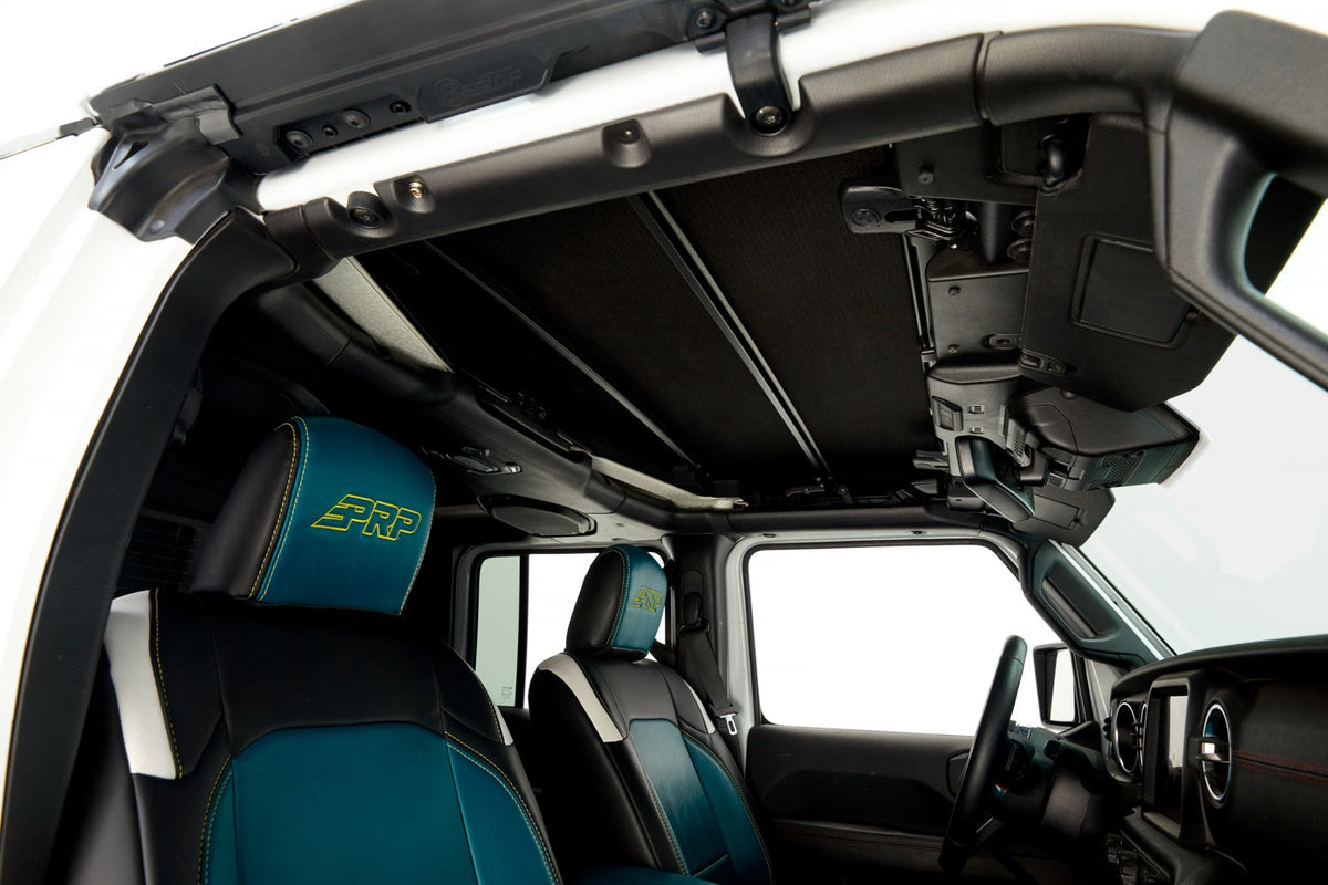 Bestop Sunrider for Hardtop - Jeep 20-26 Gladiator  18-26 Wrangler JL (Premium Black Twill) 52454-17