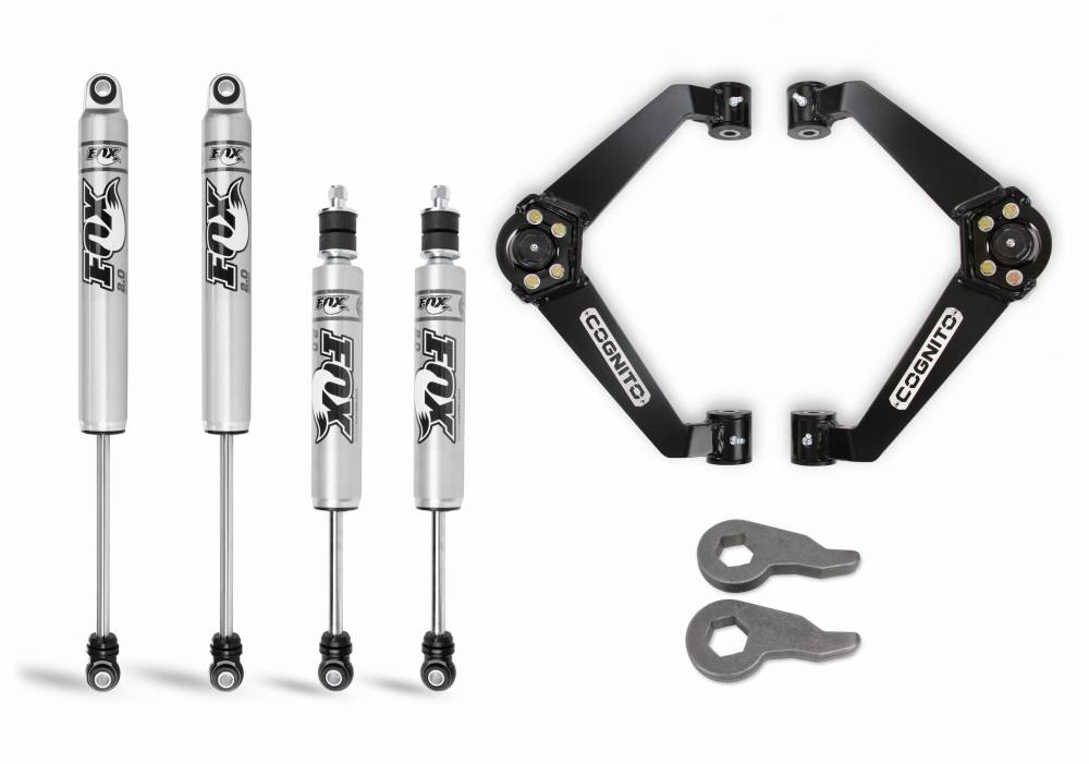 Cognito Motorsports Cognito 3-Inch Performance Leveling Kit With Fox PS 2.0 IFP Shocks for 01-10 Silverado Sierra 2500-3500 2WD 4WD | 110-P0753