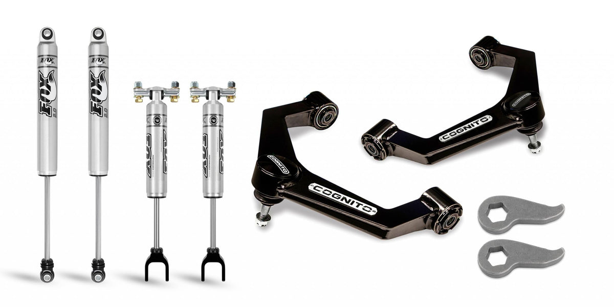 Cognito Motorsports Cognito 3-Inch Performance Leveling Kit With Fox PS 2.0 IFP Shocks for 20-21 Silverado Sierra 2500 3500 2WD 4WD | 110-P0779