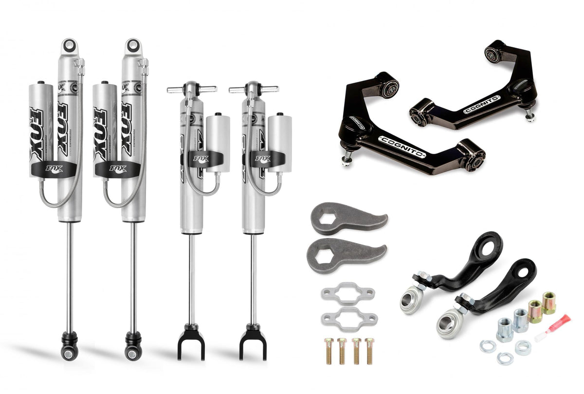 Cognito Motorsports Cognito 3-Inch Premier Leveling Kit with Fox PSRR 2.0 Shocks for 11-19 Silverado Sierra 2500 3500 2WD 4WD | 110-P0926