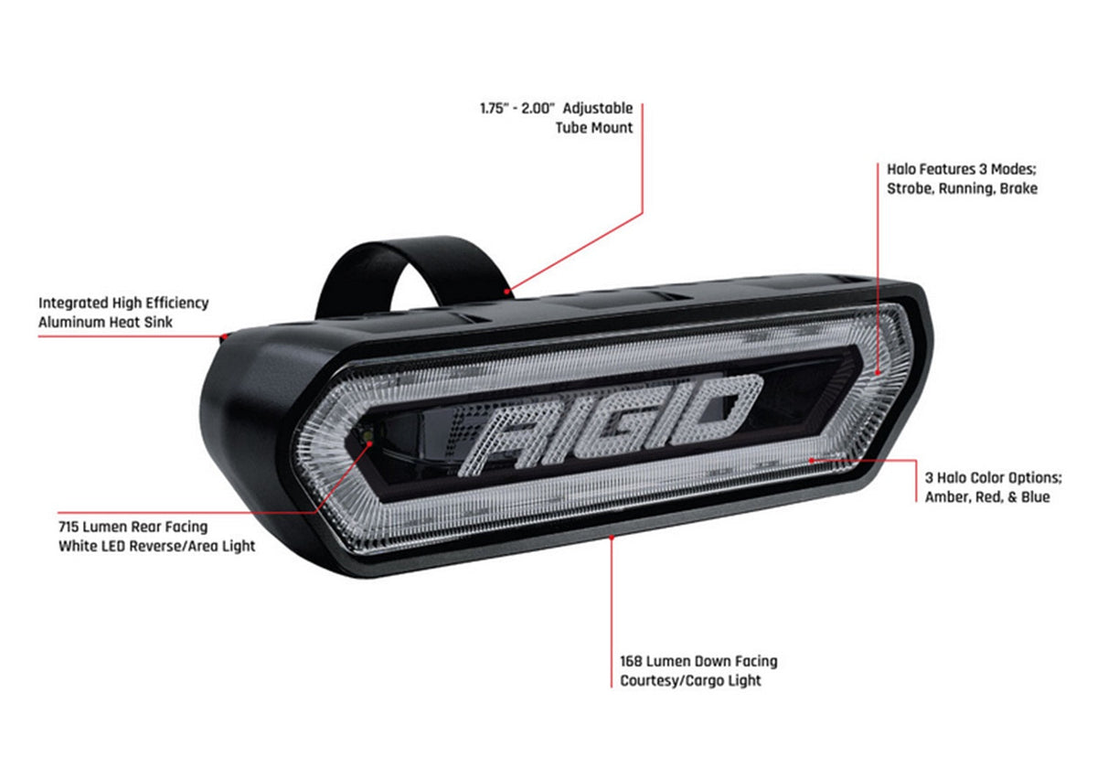 Rigid Industries CHASE- TAIL LIGHT RED | 90133