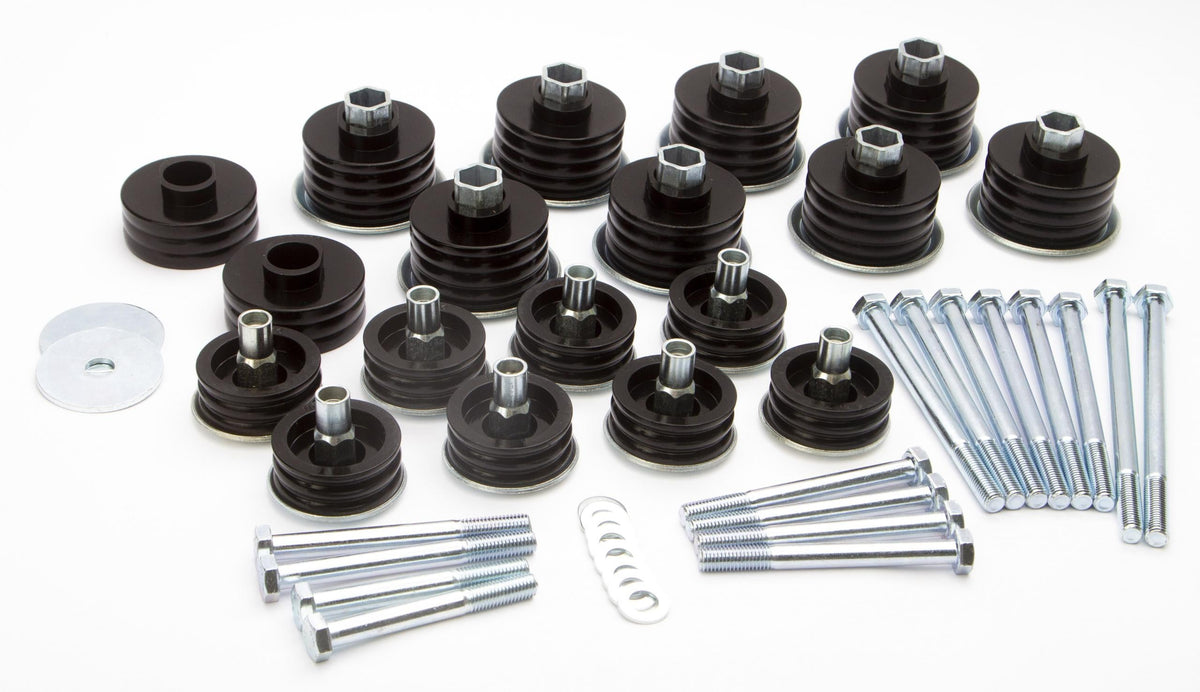 Daystar 2008-2016 Ford F-250 4WD 2WD (All cabs) - Polyurethane Body Mounts (Includes hardware  sleeves) KF04060BK