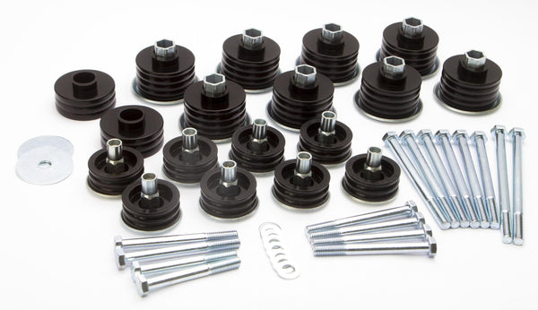 Daystar 2008-2016 Ford F-250 4WD 2WD (All cabs) - Polyurethane Body Mounts (Includes hardware  sleeves) KF04060BK