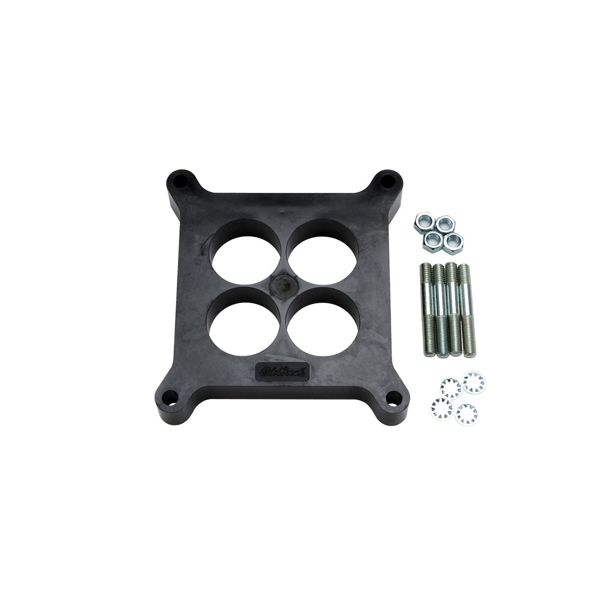 Edelbrock EDELBROCK CARBURETOR SPACER - 4150-STYLE 1 4-HOLE SPACER BLACK PHENOLIC PLASTIC 8711 | 8711