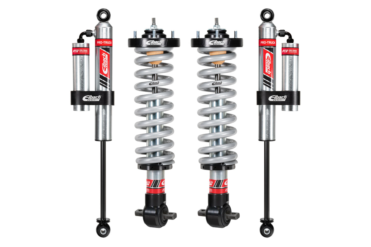 Eibach PRO-TRUCK Coil Over System Reservoir Pair of Front Coilovers Rear Reservoir Shocks | E86-23-032-02-22