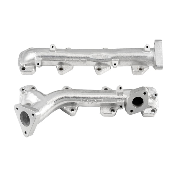 Pacific Engineering PPE Exhaust Manifolds Kit - Ford 6.7L Power Stroke 2020-2026 - Silver 316115135 | 316115135