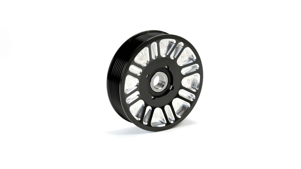 Fleece Performance Fleece Perfromance 2003-2018 Cummins Upper Fan Pulley Idler Black Finish FLCFPE-34657-BLK-SPK | FPE-34657-BLK-SPK