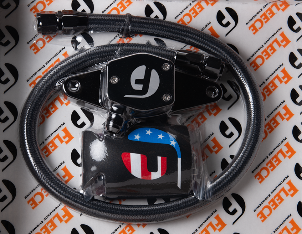 Fleece Performance Fleece Perfromance 12V Coolant Bypass Kit  w SS Braided Line FLCFPE-CLNTBYPS-CUMMINS-12V-SS | FPE-CLNTBYPS-CUMMINS-12V-SS