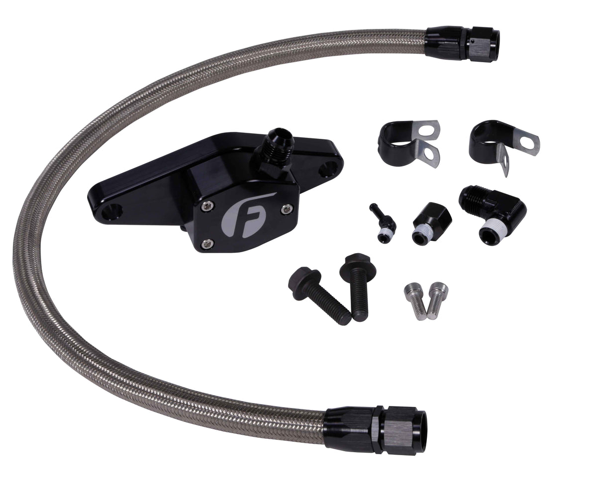 Fleece Performance Fleece Perfromance 12V Coolant Bypass Kit  w SS Braided Line FLCFPE-CLNTBYPS-CUMMINS-12V-SS | FPE-CLNTBYPS-CUMMINS-12V-SS