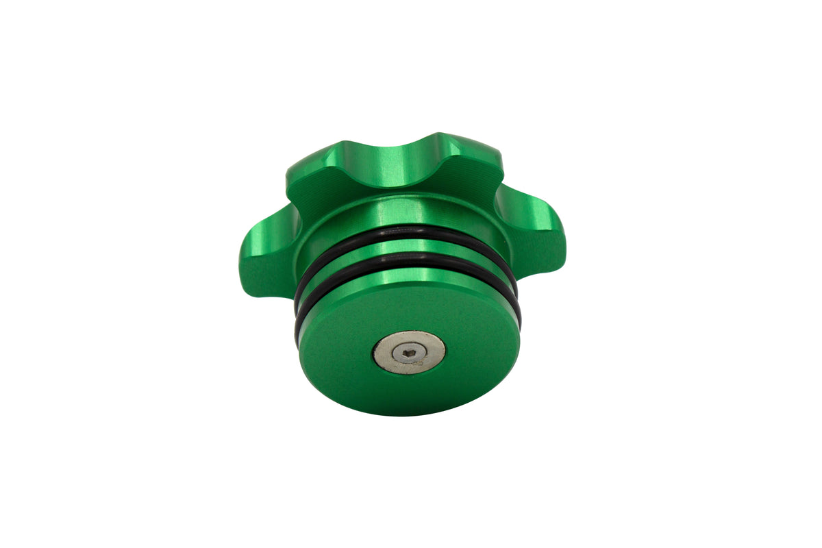 Fleece Performance Fleece Perfromance Green Anodized Billet Fuel Cap for 2013-2018 Cummins FLCFPE-FC-1316-GRN | FPE-FC-1316-GRN