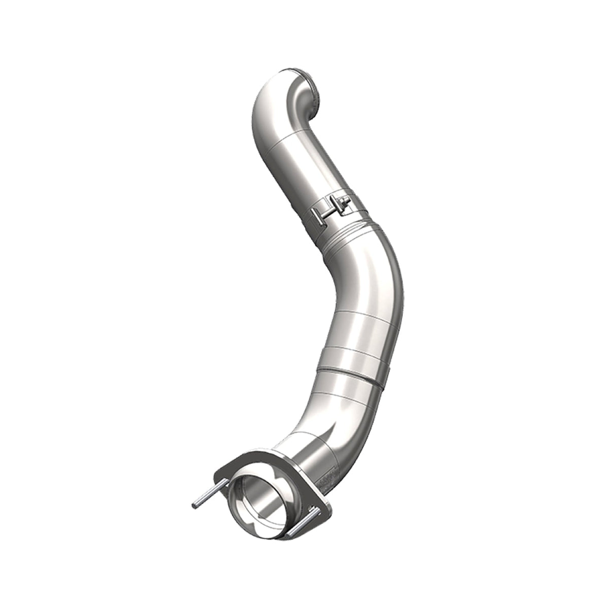 MBRP 2015 2015 Ford 6.7L Powerstroke Cab and Chassis Only T409 Stainless Steel 4 Turbo Down Pipe; CARB EO # D-763-1 FS9CA459