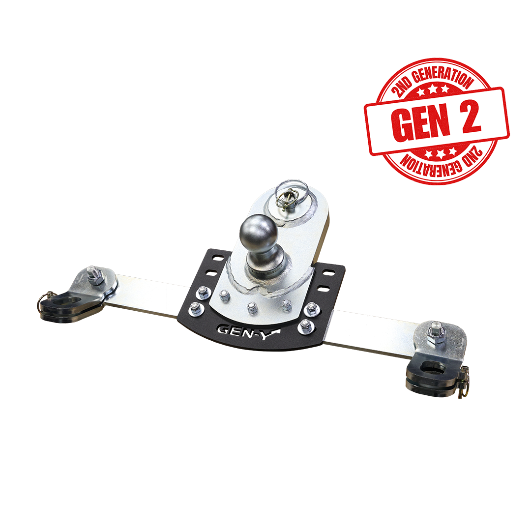 Gen-Y Hitch Gen Y MAIN ASSY - GoosePuck GEN II - 5 Offset - 25K Overall Towing - With Safety Chain Anchors Incorporated - GM 2020-24 Short  Long Bed - GH-21017 | GH-21017