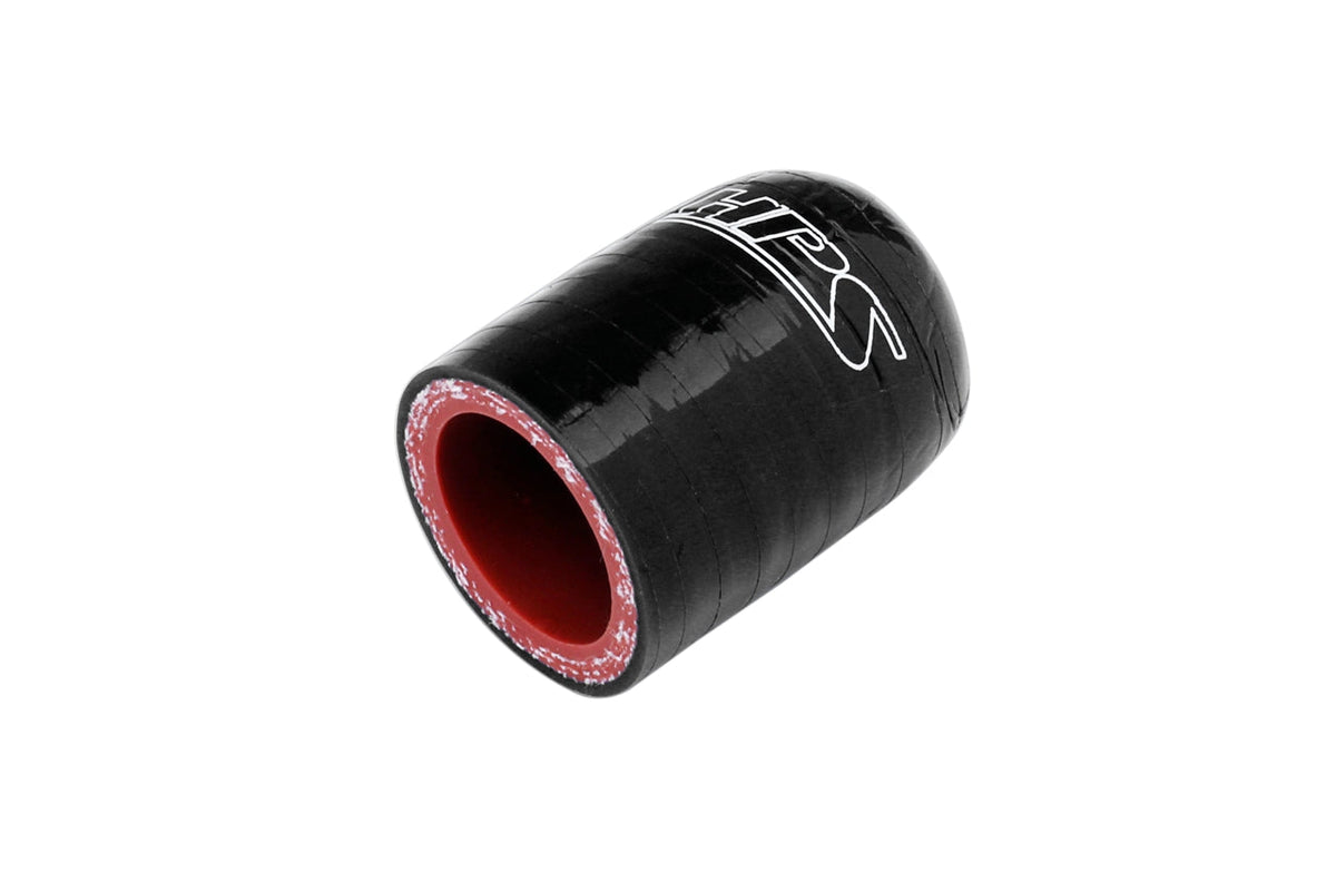 HPS Performance 1/4 High Temperature Reinforced Black Silicone Coolant Cap Bypass Heater 6.5mm | RSCC-025-BLK