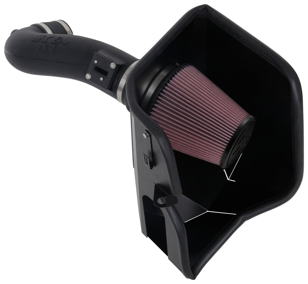 K&N Filters K N Aircharger Chevrolet Silverado 1500 V8-5.3 6.2L F I 2019-2024 | 63-3110