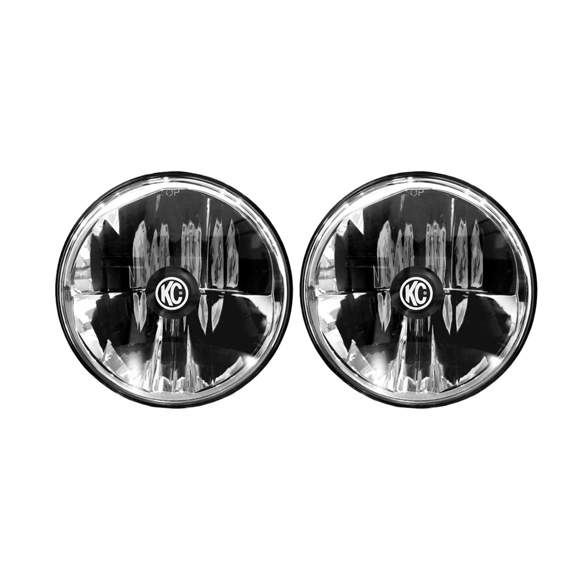 KC HiLites 7 GravityLED DOT Headlight - Driving Beam - Pair - Universal  97-06 Jeep TJ 42361