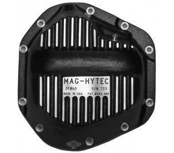 Mag-Hytech Dodge Front 89 to 02 2500 and 3500 Models 2002 Models need to be checked for vent tube on face of cover. 4 quart capacity Bolt sizes 3/8 - 16 x 1 2002 Models with vent tube: Order #60-DF Vented. | 60-DF