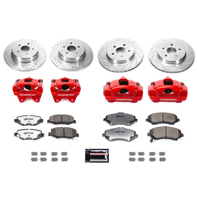 PowerStop FRONT AND REAR BIG BRAKE CONVERSION KIT BBK-JK-002R