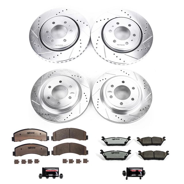 PowerStop POWERSTOP FRONT AND REAR Z36 TRUCK  TOW BRAKE KIT K8026-36 | K8026-36