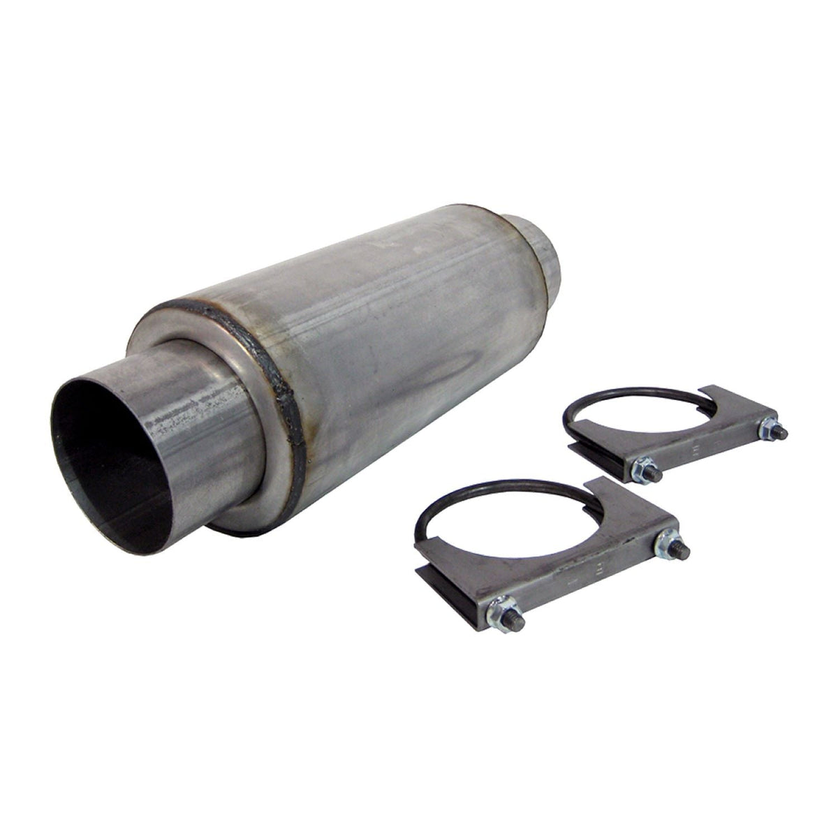MBRP Aluminized Steel Resonator; 4 Inlet Outlet; 12 Body; 6 OD; 18 Overall Length R2009