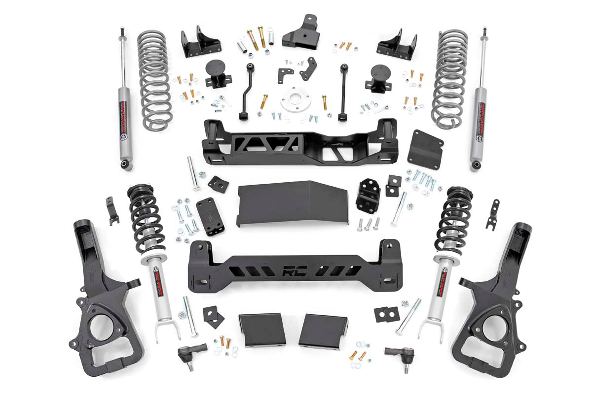 Rough Country 6 Inch Lift Kit N3 Struts Dual Rate Coils Ram 1500 4WD (2019-2024) | 33431