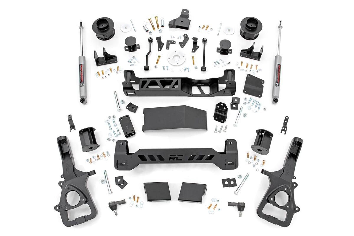 Rough Country 5 Inch Lift Kit 22XL Air Ride Ram 1500 4WD (2019-2024) | 34430A
