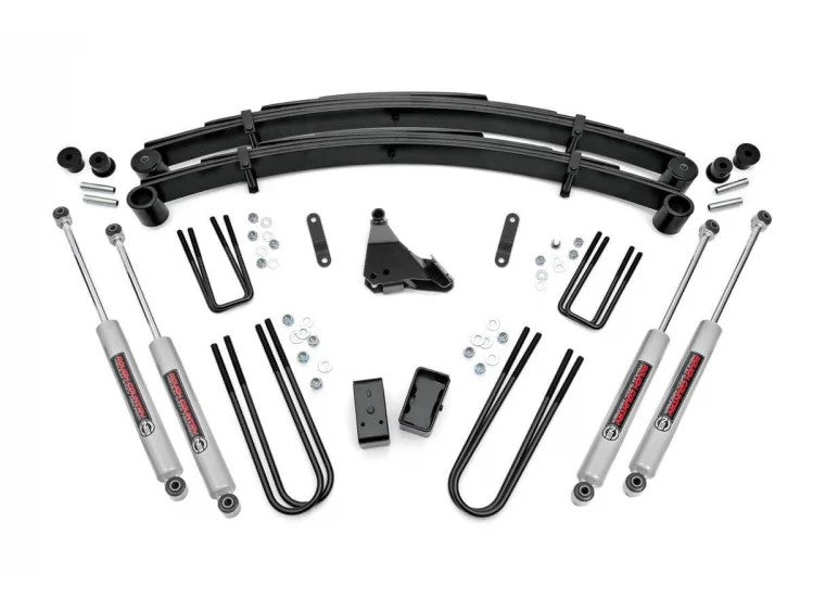 Rough Country 4 Inch Lift Kit Rear Blocks Ford F-250 F-350 Super Duty 4WD (1999-2004) | 49530