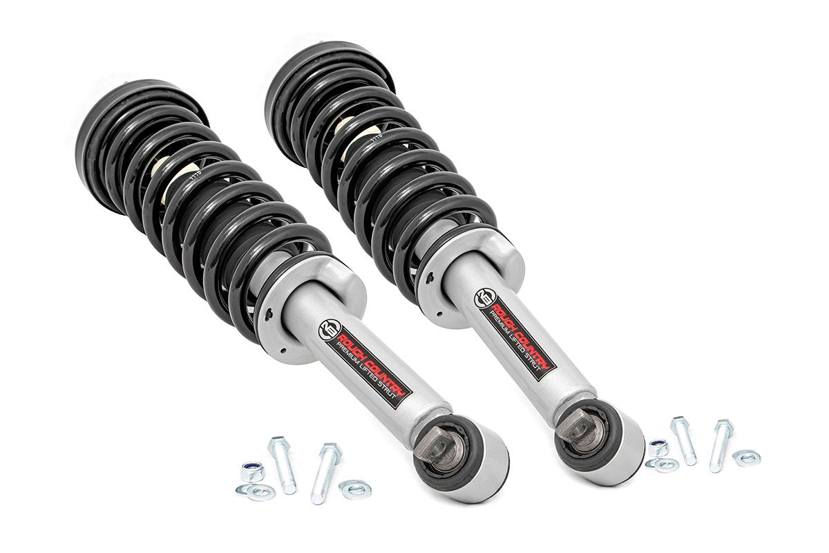 Rough Country N3 Leveling Struts 2 Inch Loaded Strut Ford F-150 4WD (2014-2026) | 501068