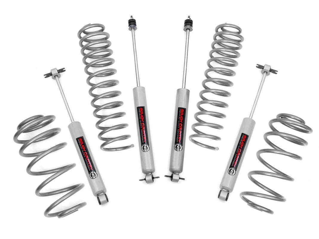 Rough Country 2.5 Inch Lift Kit 6 Cyl N3 Jeep Wrangler TJ (97-06) Wrangler Unlimited (04-06) | 653.20