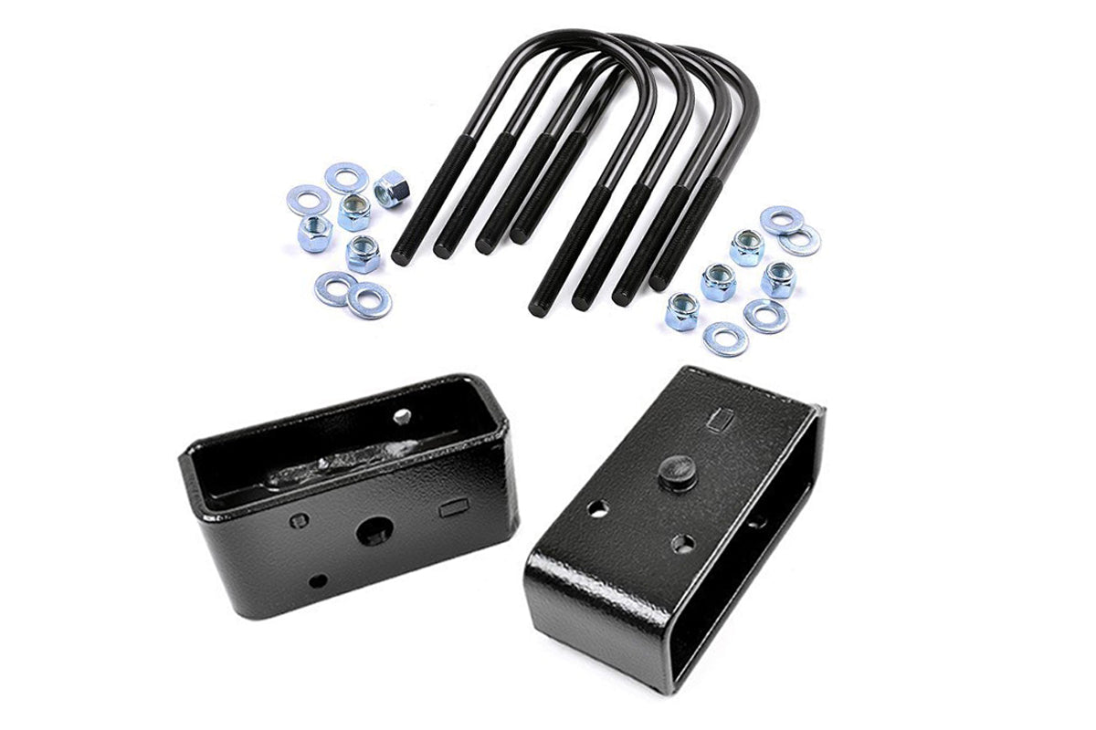 Rough Country 2 Inch Block U-Bolt Kit Ford F-250 Super Duty 2WD 4WD (2011-2016) | 6582
