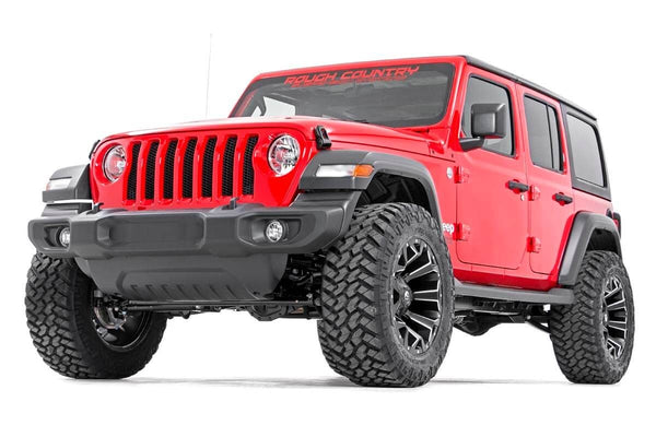 Rough Country 2.5 Inch Lift Kit Coils V2 Jeep Wrangler Unlimited 4WD (2018-2023) | 67770