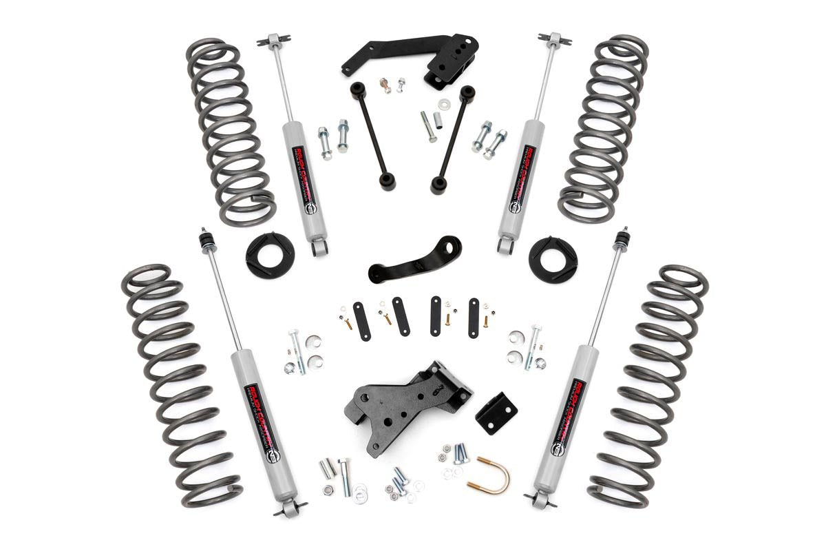 Rough Country 4 Inch Lift Kit Jeep Wrangler Unlimited 2WD 4WD (2007-2018) | 68130