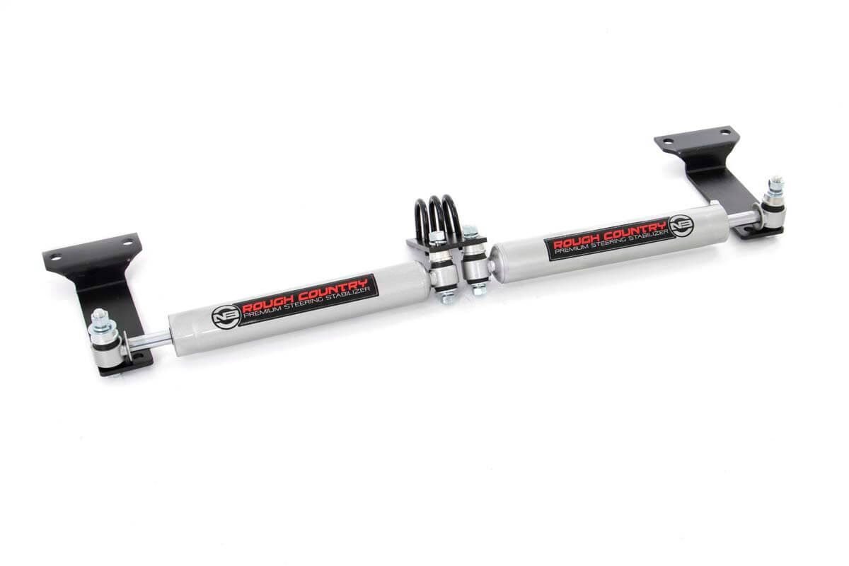 Rough Country N3 Steering Stabilizer  Dual  2-8 Inch Lift  Ford Excursion (00-05) Super Duty (99-04) 8749030