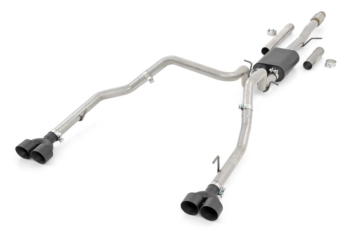 Rough Country Performance Exhuast  Stainless  Crew Dbl  RR Exit  Chevy GMC Sierra Silverado 1500 (19-26) 96011
