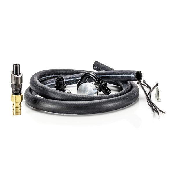 River City Diesel 6.7 Powerstroke 2011-17 Crankcase Vent CCV Re-Route Kit ( Includes : Two Alum Plates O rings Bolts Fittings and Hose. ) | RCD-1745550001