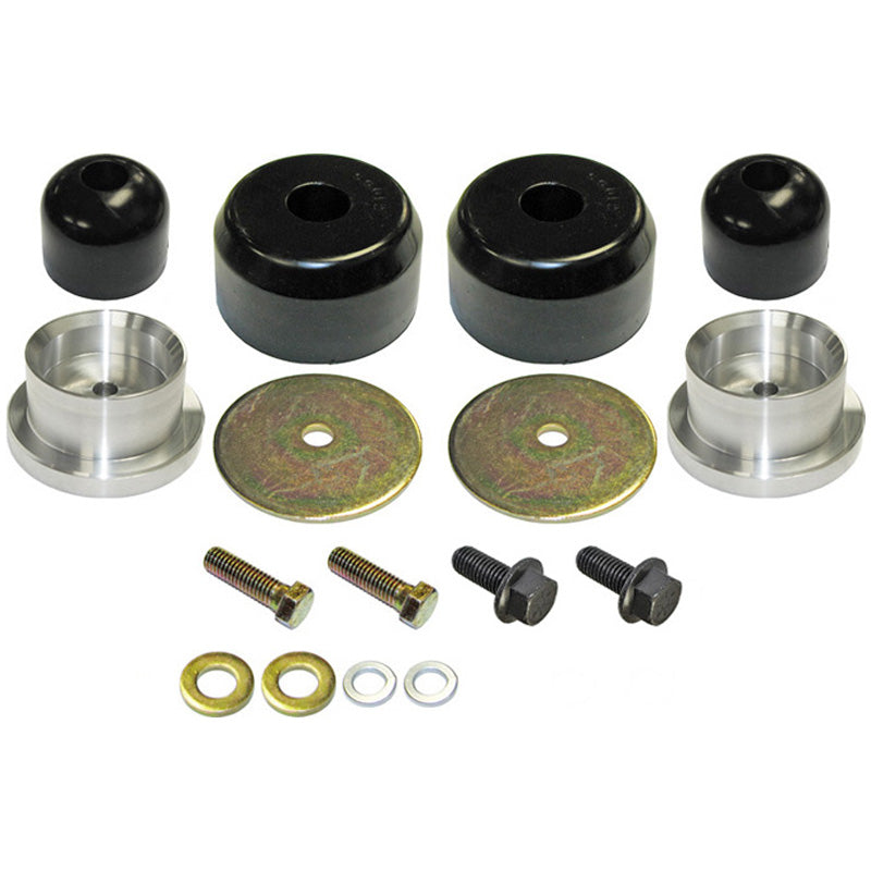 Rock Jock Rock Jock Bump Stop Kit TJ LJ Rear Incl. Polyurethane Bump Stops Aluminum Spacers Hardware CE-9122R | CE-9122R