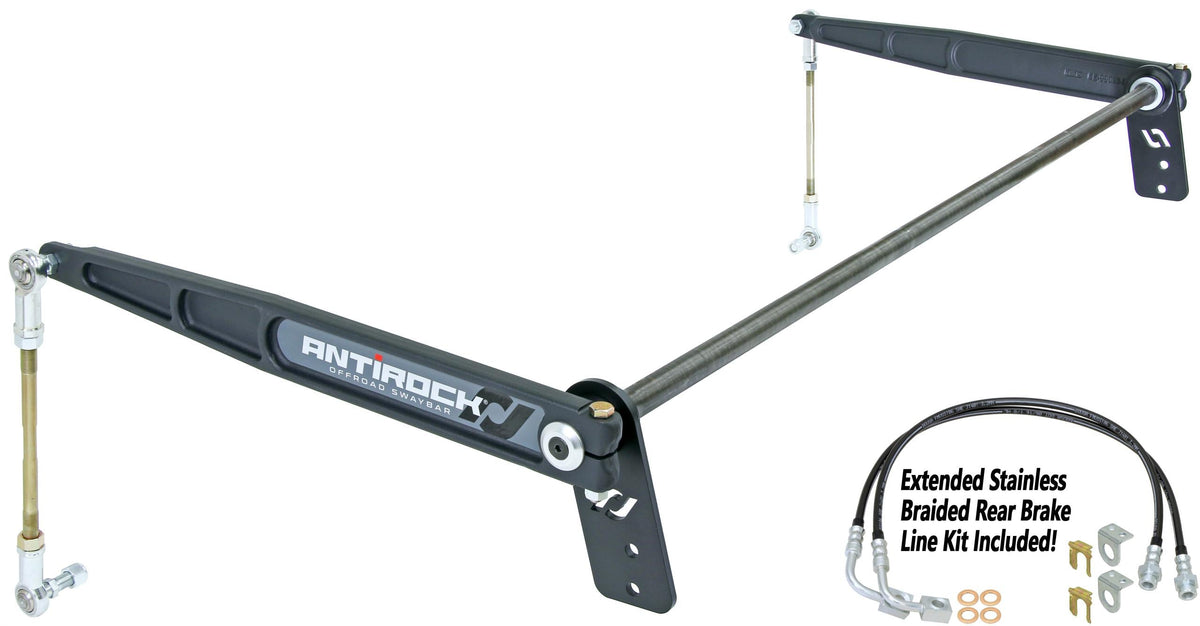 Rock Jock Antirock Sway Bar Kit JK Rear Forged Arms (Heavy) 1 1 8 in. Bar RJ-236200-101