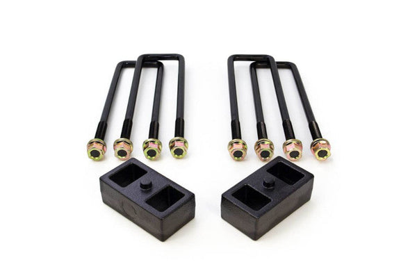 ReadyLift Suspension 2011-2018 Chevrolet GMC 2500 3500HD RWD 4WD 2Inch Rear Block Kit for use with Factory Top Overloads 66-3122