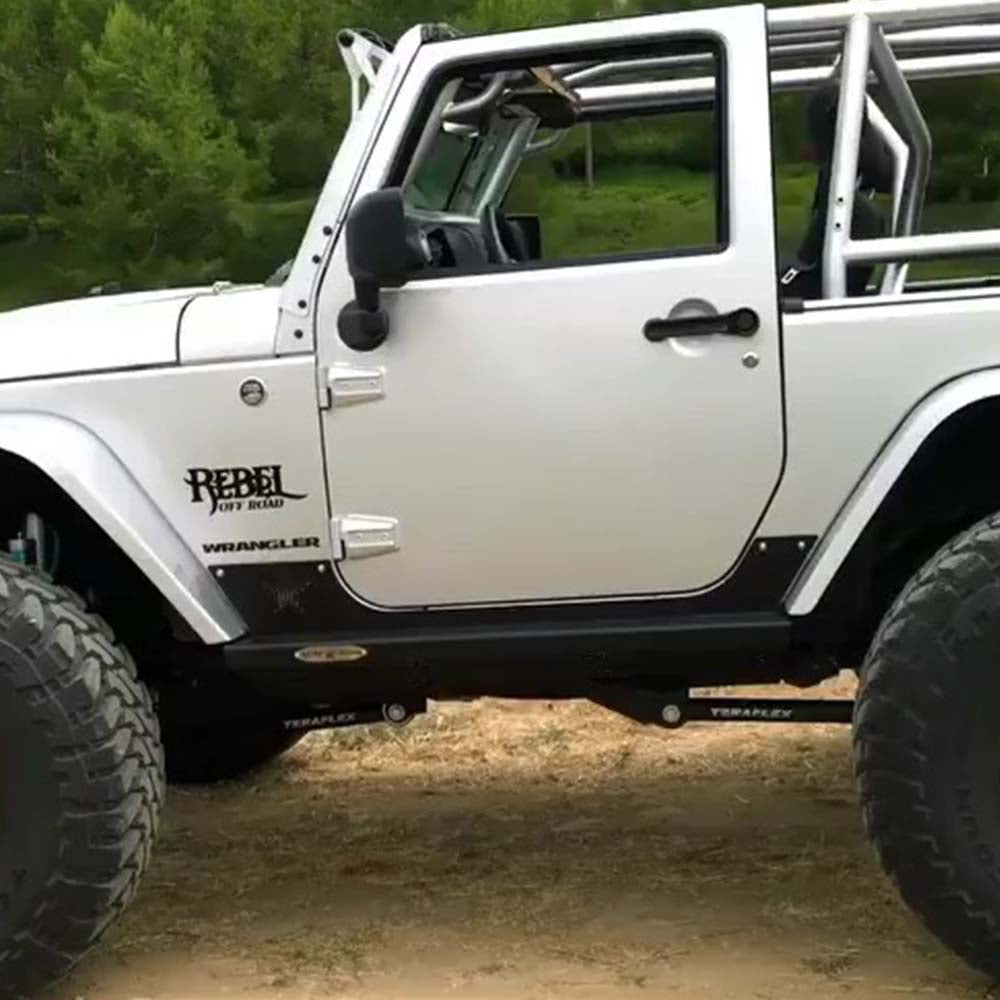 Rock Slide Engineering STEP-SLIDER ROCKER GUARDS 2007-18 JEEP JK 2 DOOR | AX-SS-RG-JK2