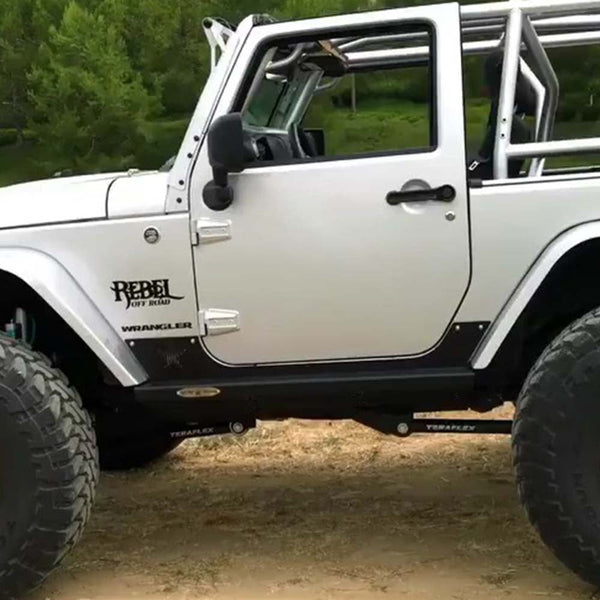 Rock Slide Engineering STEP-SLIDER ROCKER GUARDS 2007-18 JEEP JK 2 DOOR | AX-SS-RG-JK2